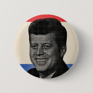 Macaron Rond 5 Cm John F. Kennedy