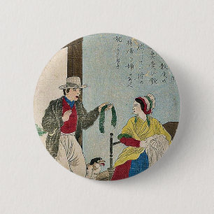 Macaron Rond 5 Cm John Heathcoat, inventeur de la machine à tricoter