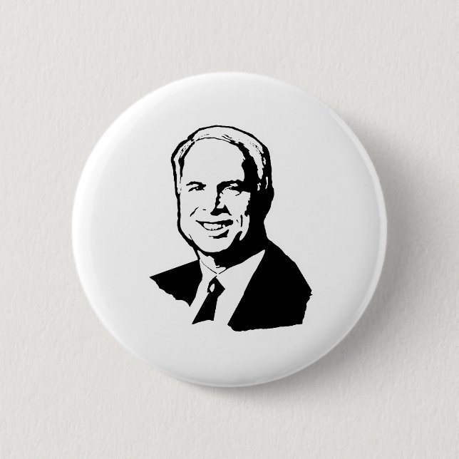 MACARON ROND 5 CM JOHN MCCAIN SHIRT (Devant)