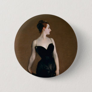 Macaron Rond 5 Cm John Singer Sargent Madame X Classic Portrait