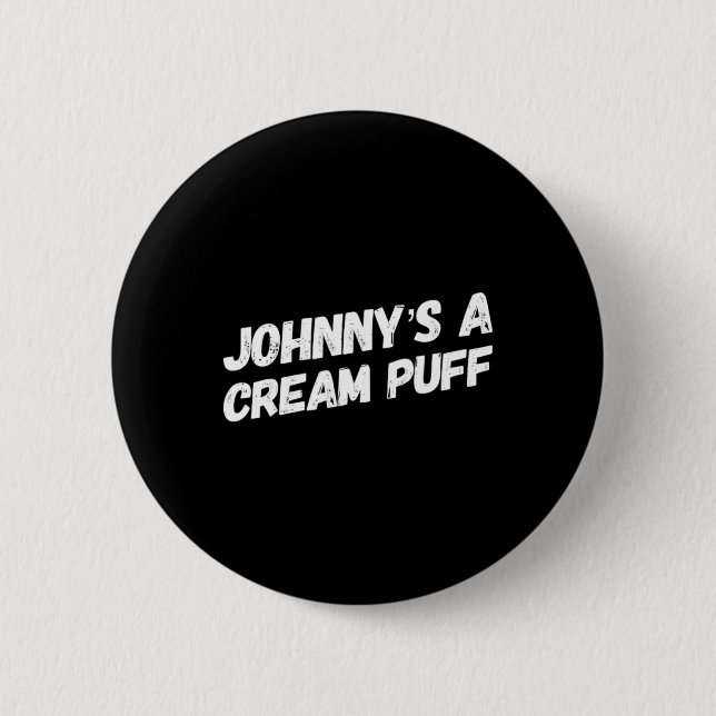 Macaron Rond 5 Cm Johnny (Devant)