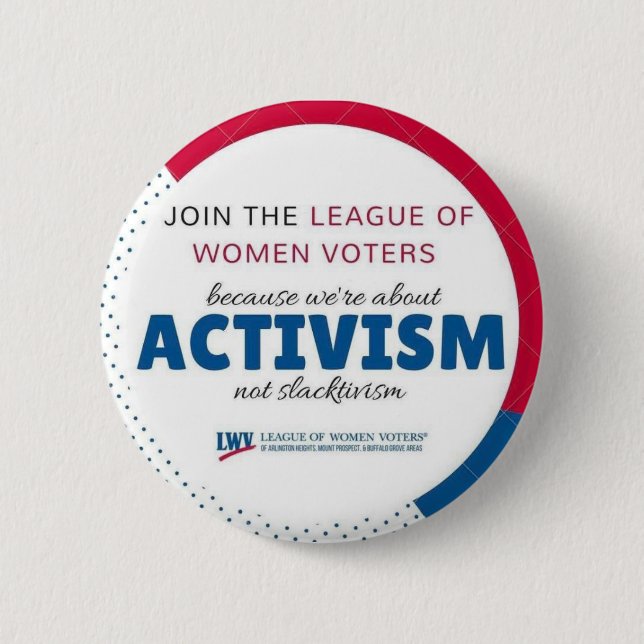 Macaron Rond 5 Cm Joignez le bouton pas "de Slactivism d'activisme" (Devant)