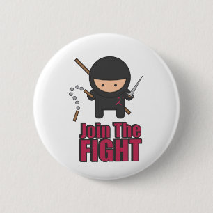Macaron Rond 5 Cm Joignez le combat contre le cancer du sein