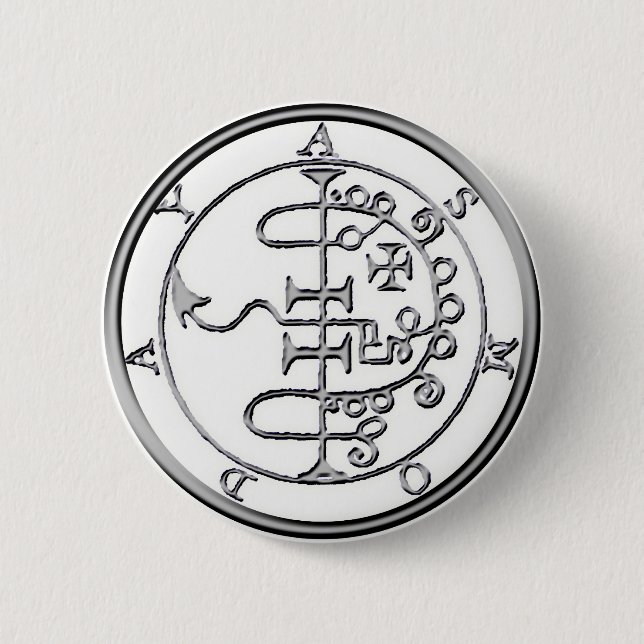 Macaron Rond 5 Cm Joint d'Asmoday Asmodeus (Devant)