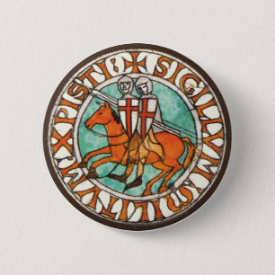 Macaron Rond 5 Cm Joint de Templar de chevaliers