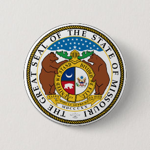 Macaron Rond 5 Cm Joint d'état du Missouri