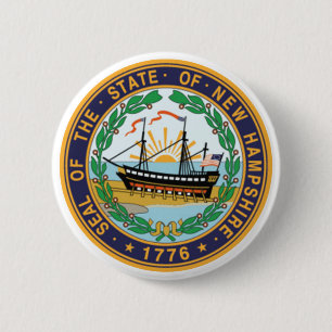 Macaron Rond 5 Cm Joint d'état du New Hampshire