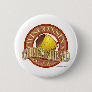 Macaron Rond 5 Cm Joint du Wisconsin Cheesehead