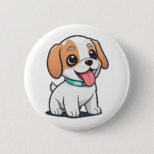 Macaron Rond 5 Cm Joli chiot