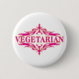 Macaron Rond 5 Cm Joli design végétarien rose