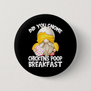Macaron Rond 5 Cm Joli Gnome En Costume De Poulet Jaune Les Poules D