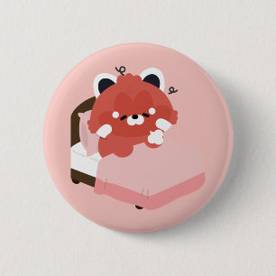 Macaron Rond 5 Cm Joli Panda roux