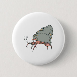 Macaron Rond 5 Cm joli petit crabe ermite