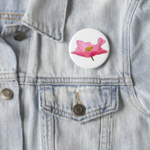 Macaron Rond 5 Cm Joli Poppy rose