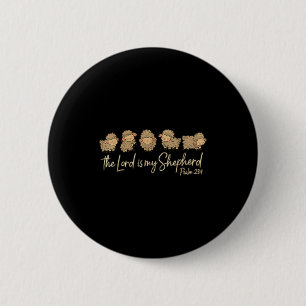 Macaron Rond 5 Cm Joli Psaume 23_1 Moutons Le Seigneur est mon berge