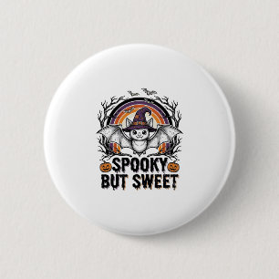 Macaron Rond 5 Cm Jolie chauve-souris Halloween Gravure vintage T-sh