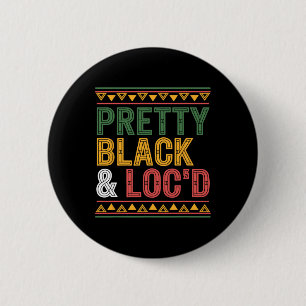 Macaron Rond 5 Cm Jolie femme noire aux dreadlocks afro sous substan