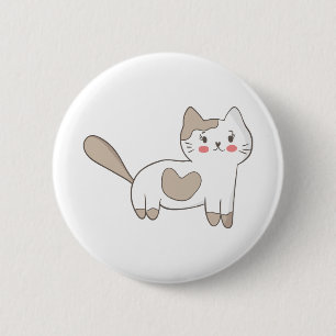 Macaron Rond 5 Cm Jolie Kitty