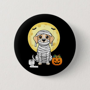 Macaron Rond 5 Cm Jolie maman chien Halloween pleine lune chiot farc