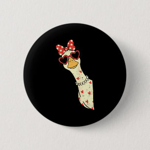 Macaron Rond 5 Cm Jolie Oie Xoxo Sois Mienne Joyeuse Saint-Valentin