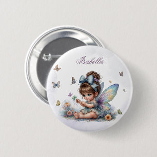 Macaron Rond 5 Cm Jolie petite fée