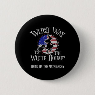 Macaron Rond 5 Cm Jolie Sorcière À La Maison Blanche Kamala Harris A