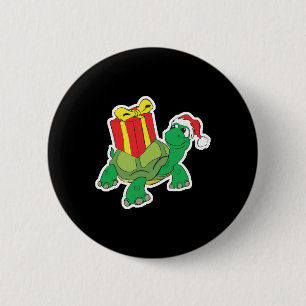 Macaron Rond 5 Cm jolie tortue de noël