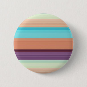Macaron Rond 5 Cm Jolies rayures bleues marron