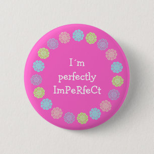 Macaron Rond 5 Cm Jolis bouton/insigne parfaitement imparfaits d'I´