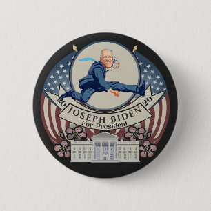 Macaron Rond 5 Cm Joseph Biden 2020