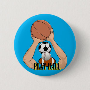 Macaron Rond 5 Cm Jouer Ball Games sport sport athlétisme Art
