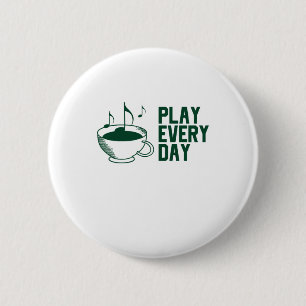 Macaron Rond 5 Cm Jouer de la musique tous les jours