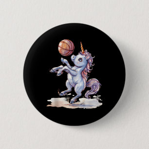 Macaron Rond 5 Cm Joueur de basket-ball de basketball de basketball 