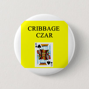 Macaron Rond 5 Cm Joueur de CRIBBAGE