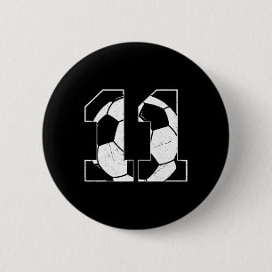 Macaron Rond 5 Cm Joueur de football garçon 11 ans Fête 11 ans