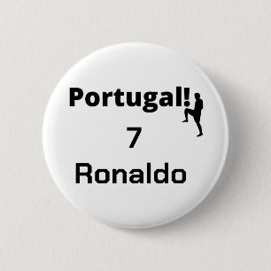 Macaron Rond 5 Cm Joueur de football portugais personnalisable