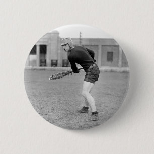 Macaron Rond 5 Cm joueur de lacrosse des années 1920