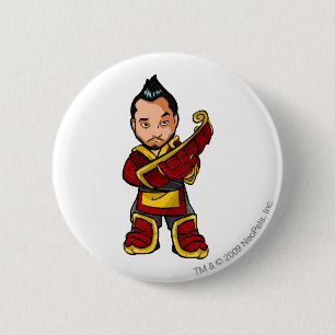 Macaron Rond 5 Cm Joueur de personnel de Bancha Ninja Shenkuu