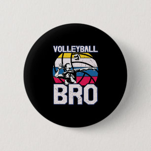 Macaron Rond 5 Cm Joueur de volley-ball   Volleyball Bro