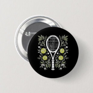 Macaron Rond 5 Cm Joueuse de tennis