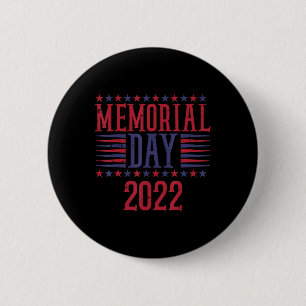 Macaron Rond 5 Cm Jour commémoratif 2022 Vintage Patriotique Vétérin