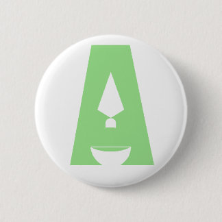 Macaron Rond 5 Cm Jour de bouton de logo de l'archéologie "A"