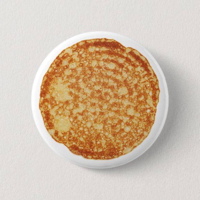 Macaron Rond 5 Cm Jour de crêpe heureux ! (Devant)