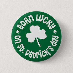 Macaron Rond 5 Cm Jour de la Saint Patrick Anniversaire