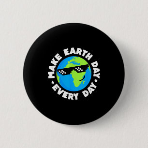 Macaron Rond 5 Cm Jour de la Terre 2025 Jour de la Terre Quotidien E