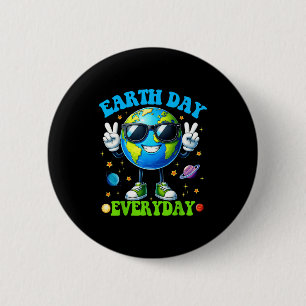 Macaron Rond 5 Cm Jour de la Terre tous les jours environnement recy