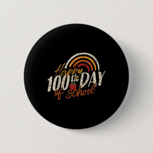 Macaron Rond 5 Cm Jour De L'École 2025 Enseignant 100 Jours De L'Éco