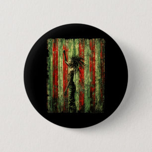 Macaron Rond 5 Cm Jour de l'indépendance américaine USA Punk Patriot