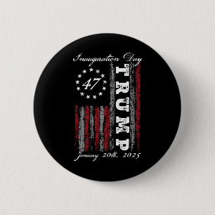 Macaron Rond 5 Cm Jour de l'investiture du président Donald Trump 20