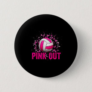 Macaron Rond 5 Cm Jour de match de volley-ball Nk contre le cancer d